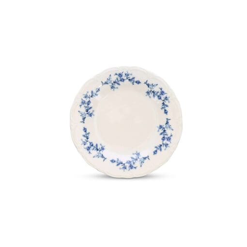 Retro Blue Flower Bord 21 cm
