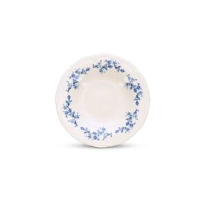 Retro Flower Blue Bord Diep 23,5 cm