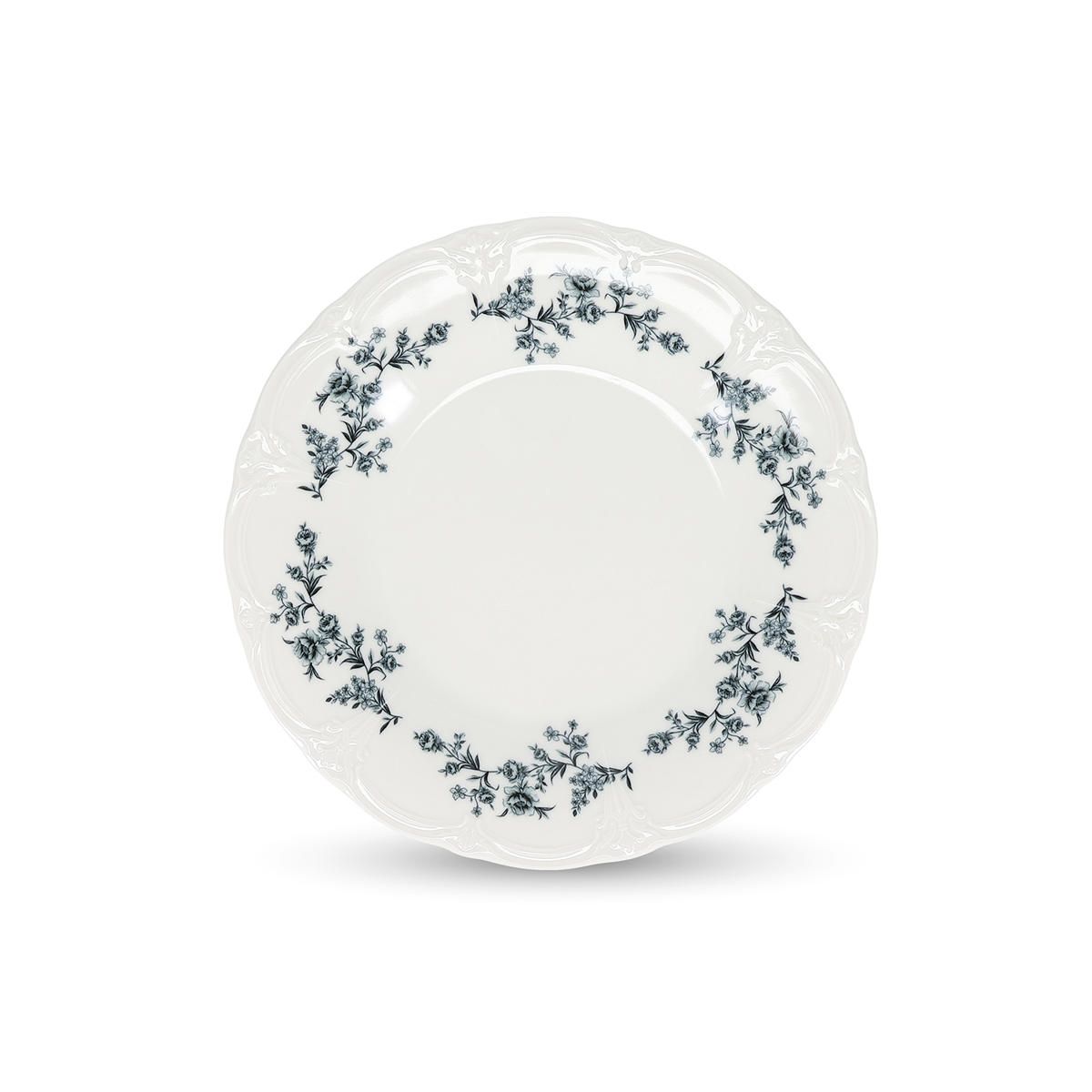 Retro Black Flower Bord 27 cm