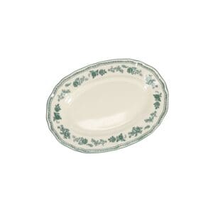 Cyril Groen Bord Ovaal 25,5 cm