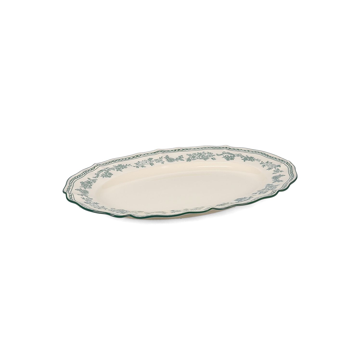 Cyril Groen Bord Ovaal 32,5 cm - Afbeelding 3