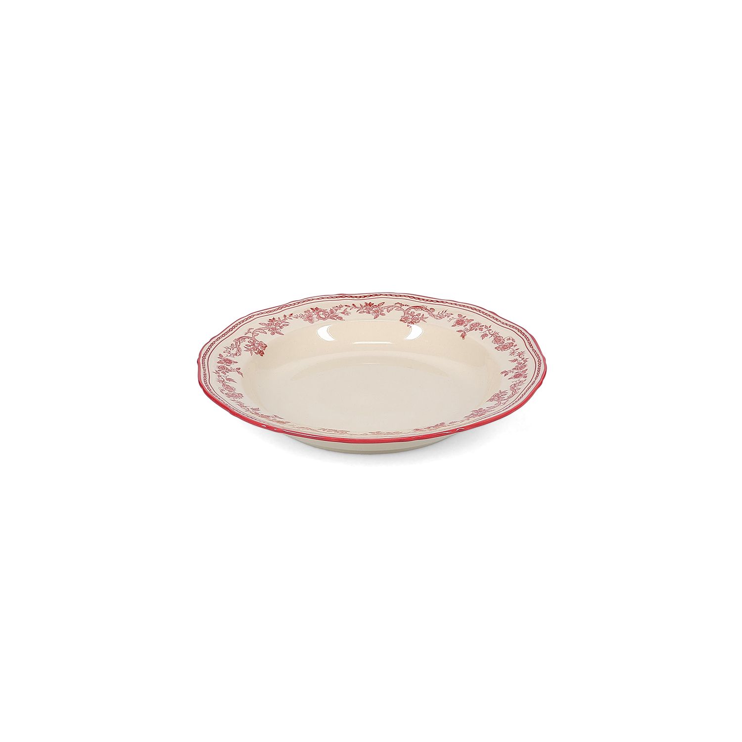 Cyril Burgundy Bord Diep 23 cm