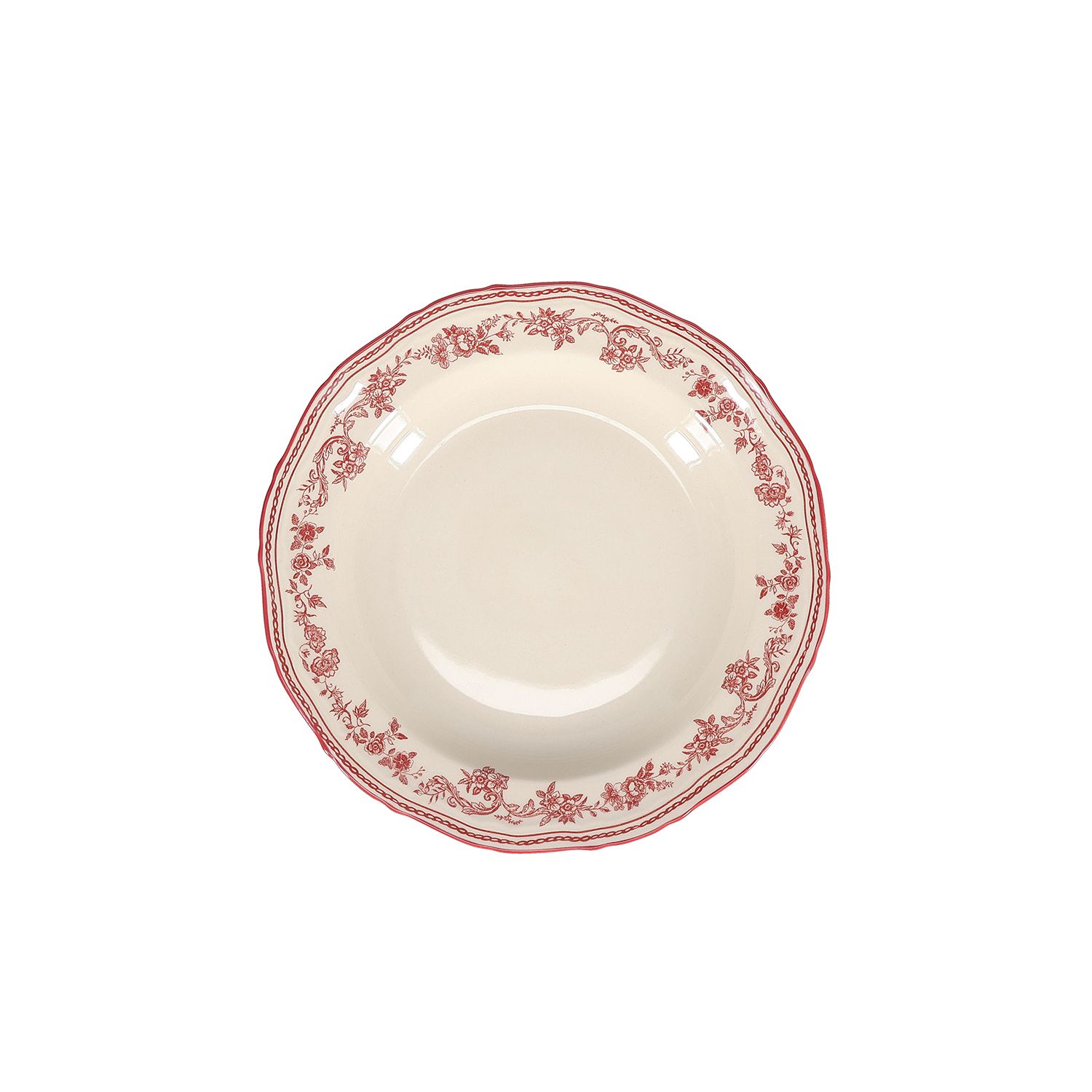 Cyril Burgundy Bord Diep 23 cm - Afbeelding 3