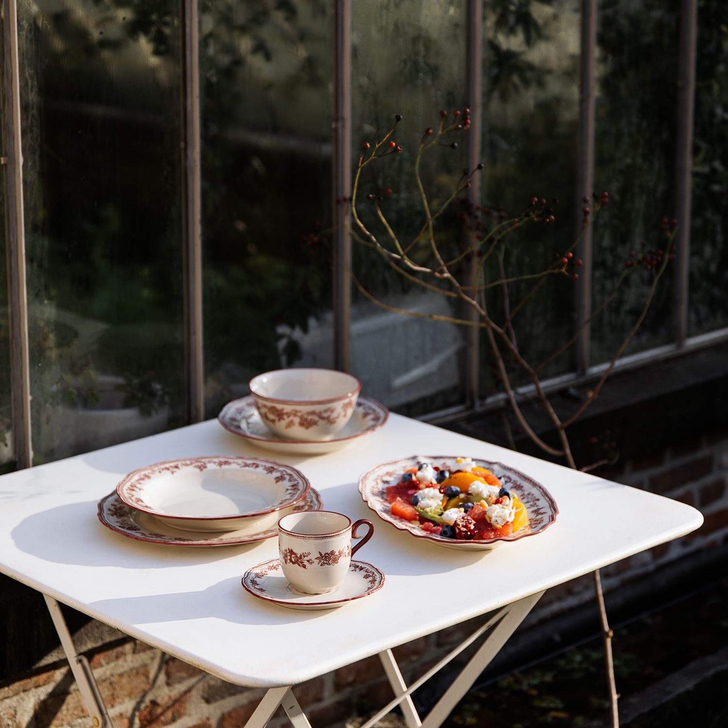 Cyril Burgundy Kom 15 cm - Afbeelding 5