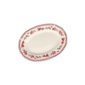 Cyril Burgundy Bord Ovaal 25,5 cm