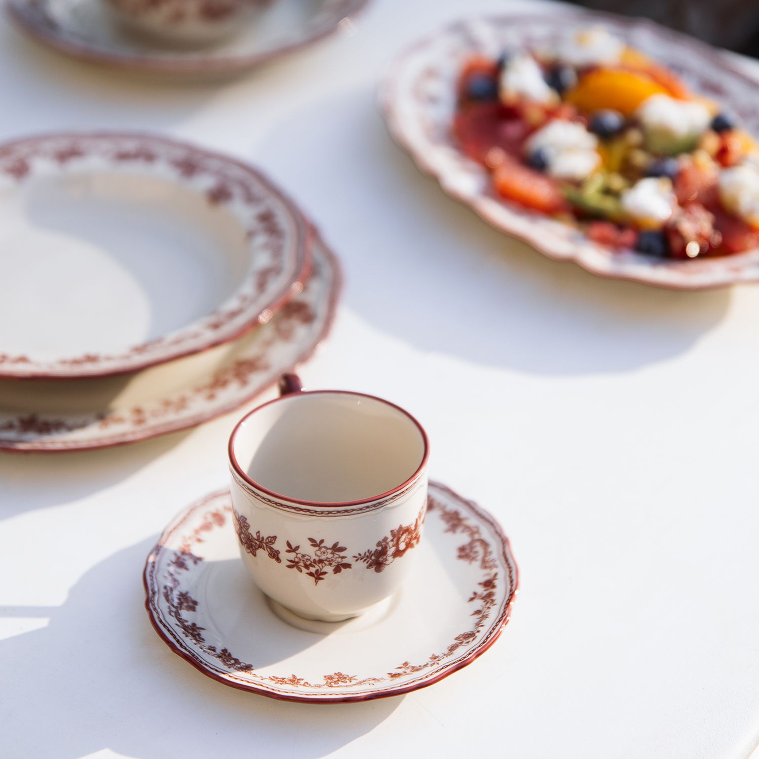 Cyril Burgundy Bord Diep 23 cm - Afbeelding 7