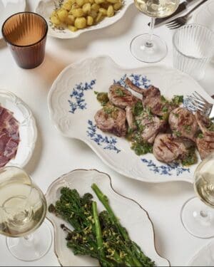 Alternative view of Retro Ivory Serveerschaal 26 cm